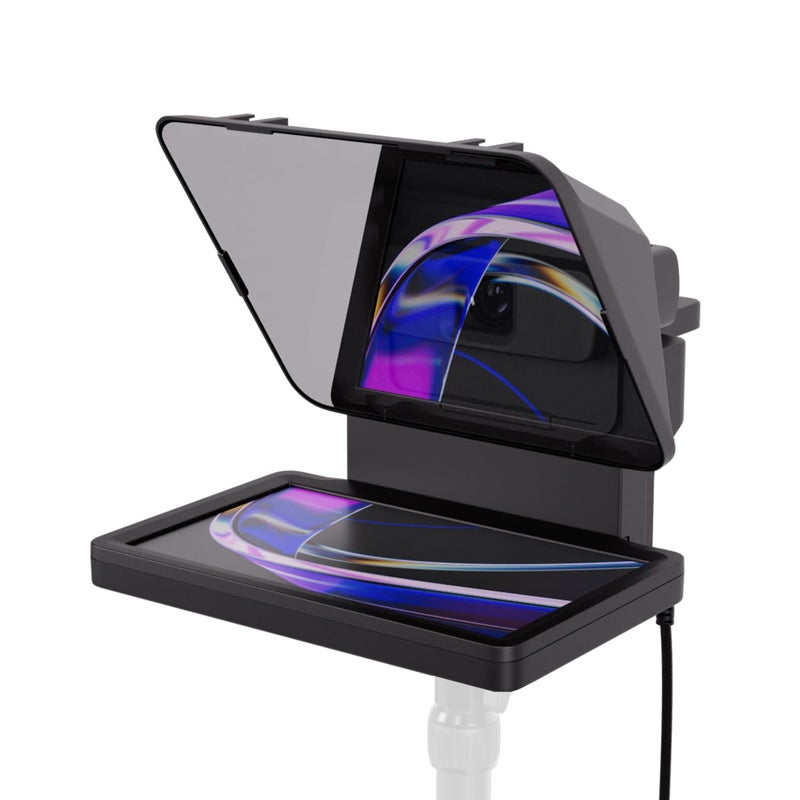 Elgato Prompter Teleprompter with Builtin Screen for YouTube Twitch Zoom MS Teams and More Supports DSLRWebcamSmartphone Drag Drop Monitor Display Works with MacPC Stream Deck