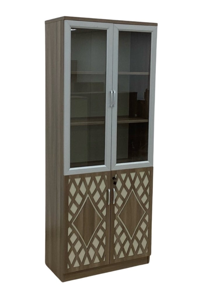 سمارت هوم - دولاب مكتب 2 باب ، خزانةخشبية بتصميم عصري مقاس 200X40X80سم - Image 1