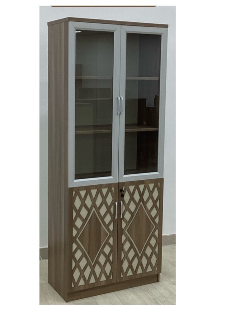 سمارت هوم - دولاب مكتب 2 باب ، خزانةخشبية بتصميم عصري مقاس 200X40X80سم - Image 1