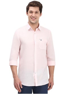 ألين سولي قميص ألين سولي للرجال بقصّة Slim Fit (ASSFQMOBO13224_وردي)  - Image 1