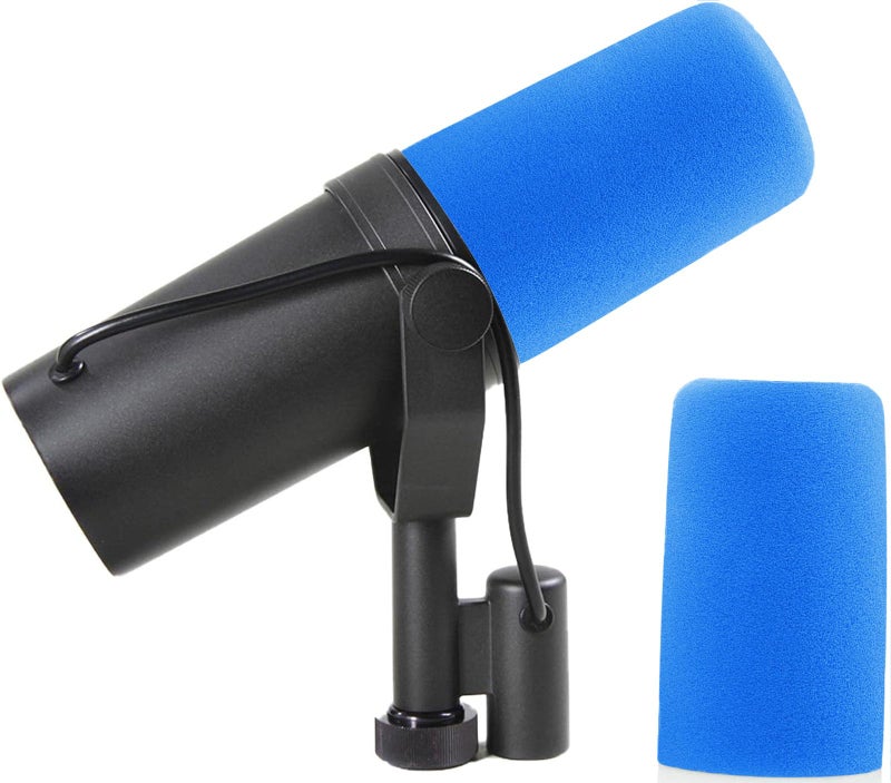 LEFXMOPHY SM7B Windscreen for Shure SM7B SM7dB Vocal Microphone Pop Filter Wind Foam RK345 Replacement Pop filter Sky Blue Windsock Cover - Image 2