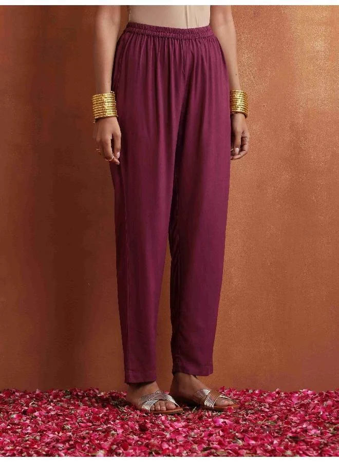 ترو برونز trueBrowns Beige Print Straight Kurta Set