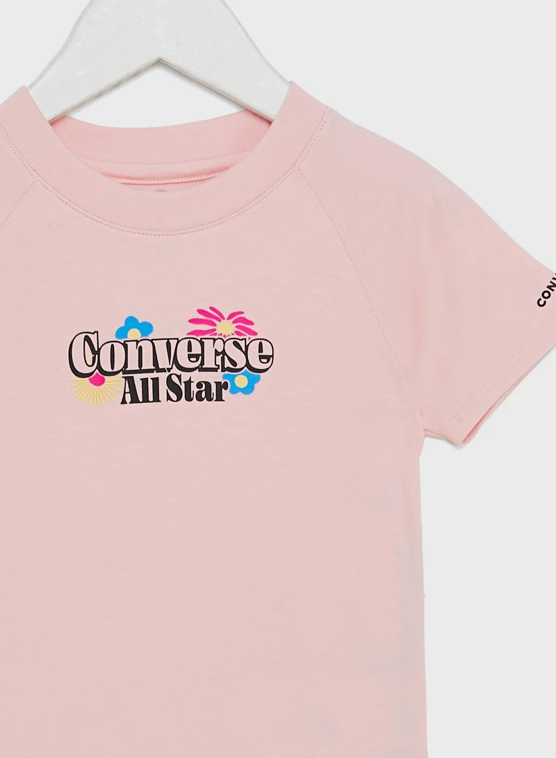 CONVERSE Kids Raglan Graphic Baby T-Shirt