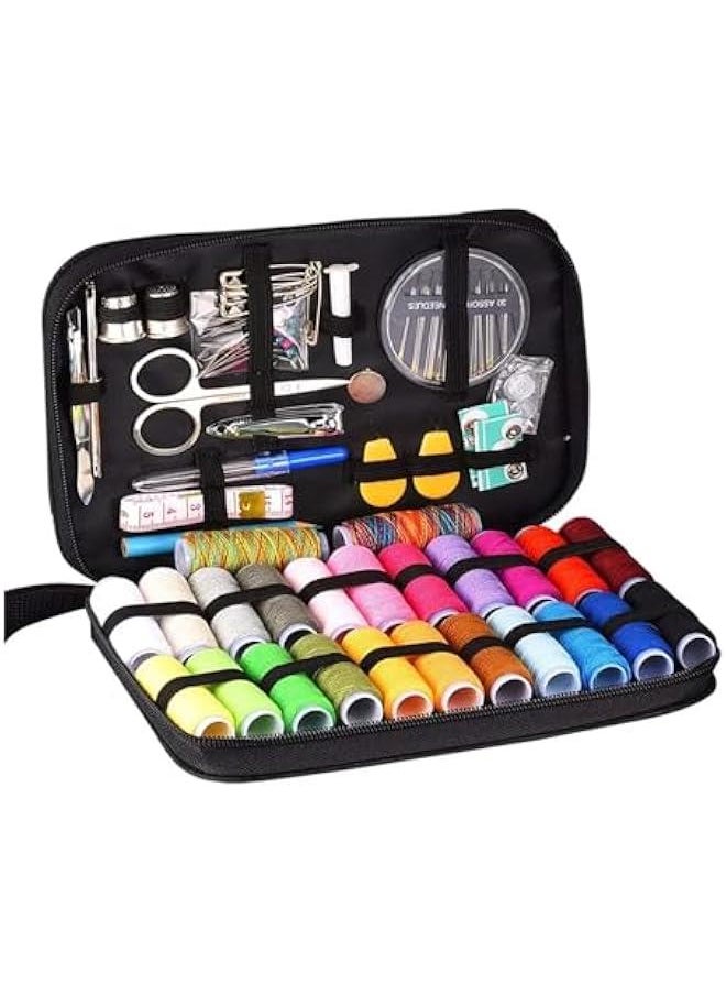 RYNX Sewing Kit 89 Multifunction Sewing Box Sewing Thread Stitches Needles Tool Set，DIY Sewing Supplies With Sewing Accessories For Family Travel Portable Mini Sewing Kit For Emergency Clothing  - Image 1