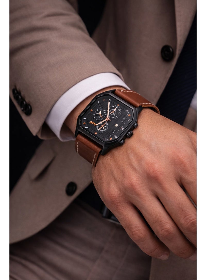 OLUDENIZ Corporate Luxury 7 in 1 Leather Sets Watch Wallet Belt Bracelet Key Chain Ballpoint Pen Rosary Box For Present Business Men Gift Set - Image 4