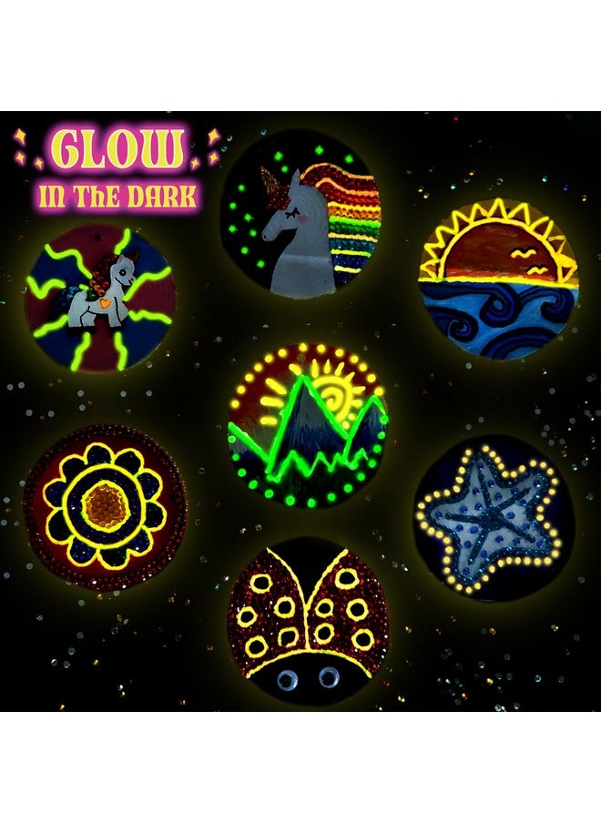 Klmars - Kids Wooden Painting Kitglow In The Darkarts & Crafts Gifts For Boys Girls Ages 512Wood Slice Craft Activities Kits Creative Art Toys For 5 6 7 8 9 10 11 & 12 Year Old Kids - Image 1