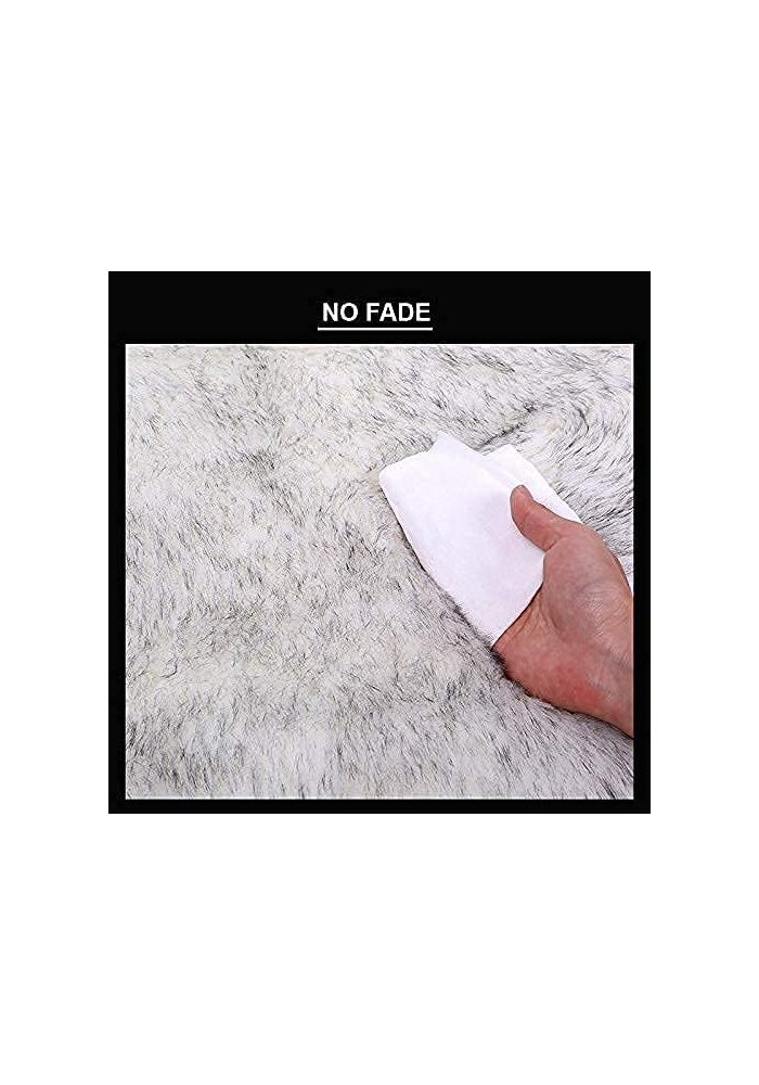 Maple's Maples Faux Sheepskin Wool Fur Car Seat Cover - Universal Fit for Cars, SUVs, and Trucks (White Gray) - Image 3