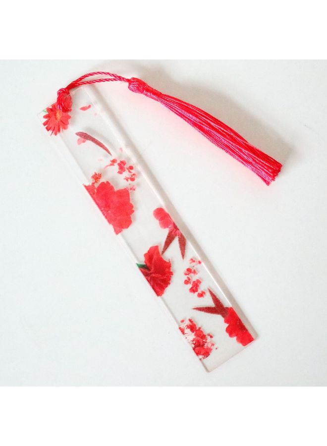 PLUS ONE Transparent Acrylic Bookmark Flower Bookmark Student School Supplies Stationery Gift Creative Gift - Image 1