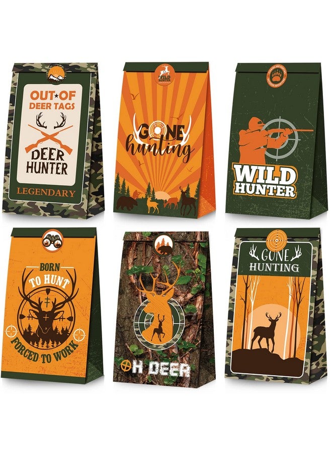 Tinlade 24 Pieces Hunting Goodie Bags Hunting Birthday Party Supplies Camo Party Favors Hunting Party Bags Camo Themed Birthday Party Decorations For Kids Birthday Baby Shower Party Supplies (Classic Style) - Image 1
