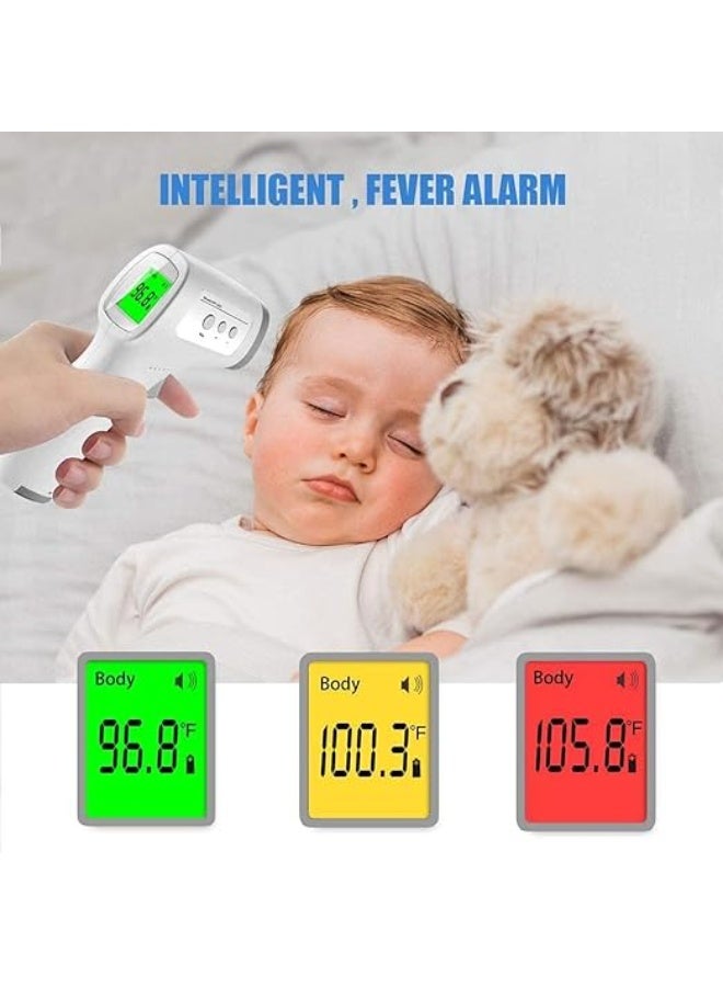 Digital Infrared Forehead Thermometer – Non-Contact, Fast Reading, Fever Alarm & Memory Function for Adults & Kids - Image 4