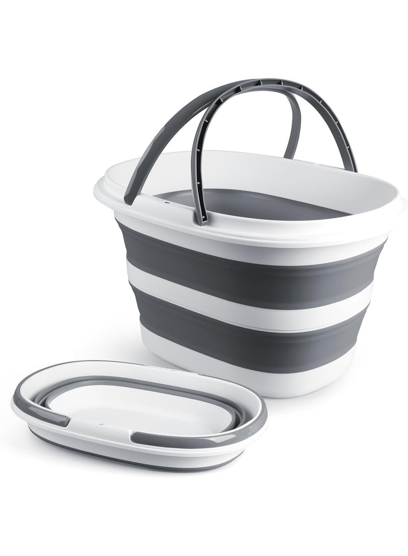 Baytion 28L Large foldable laundry basket, 7.46 gallon pop up storage container, Collapsible Laundry Basket with Handle, for sorting clothes, Dog Bathtub, storage bin - Image 1