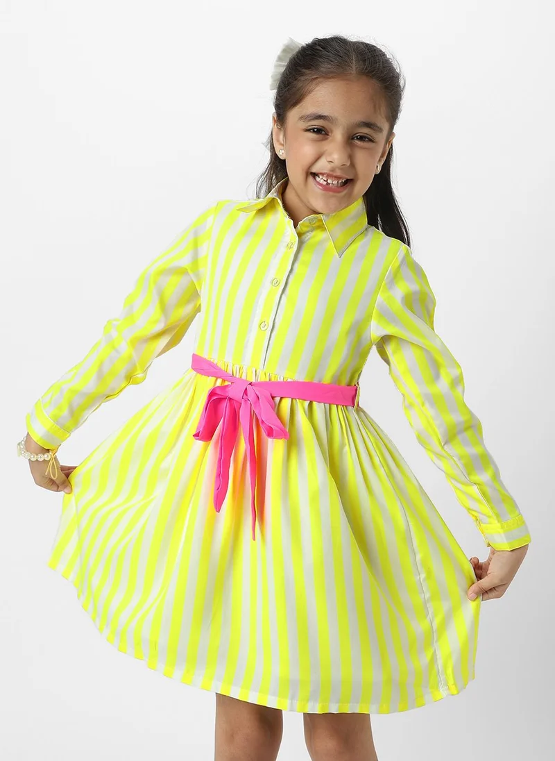 نوتيناتي Striped Shirtdress With Belt