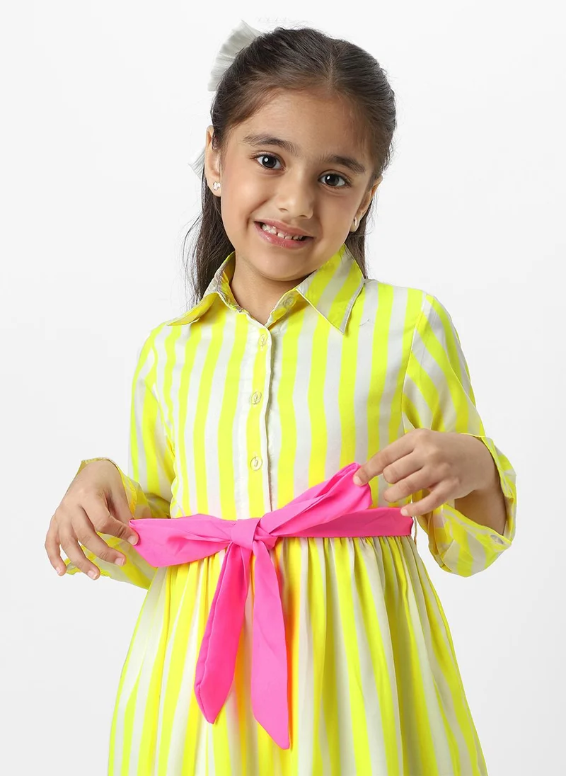 نوتيناتي Striped Shirtdress With Belt