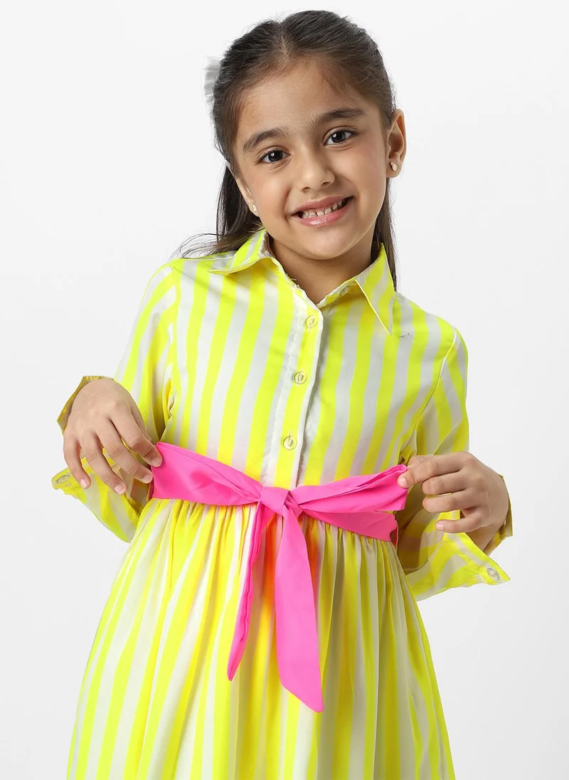 نوتيناتي Striped Shirtdress With Belt