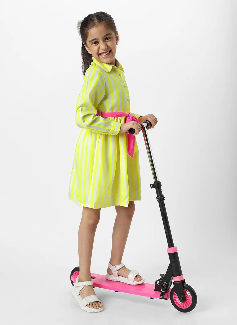 نوتيناتي Striped Shirtdress With Belt