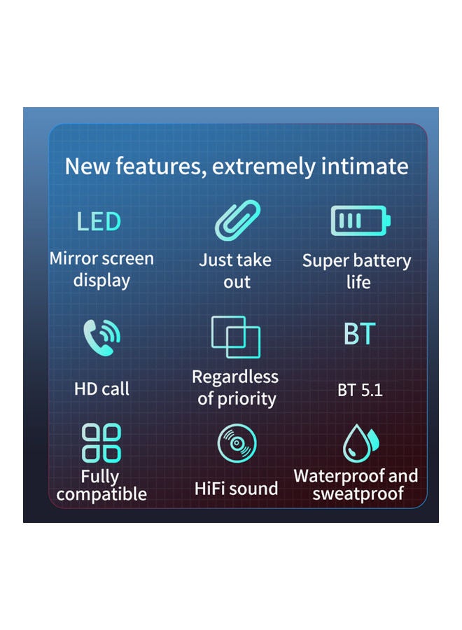 NIBEMINENT S20 Bluetooth In-Ear Earbuds With Charging Case Black/Gold  - Image 4