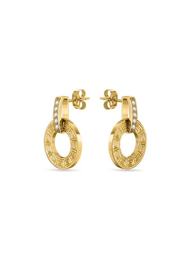 Guy Laroche Victoria Gold Plated Earrings for Women's