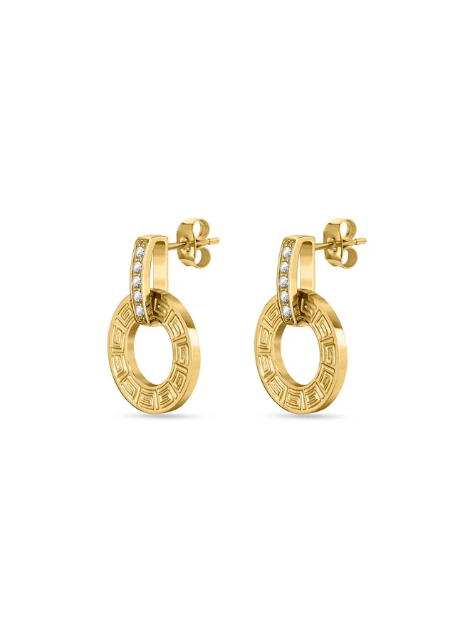 Guy Laroche Victoria Gold Plated Earrings for Women's