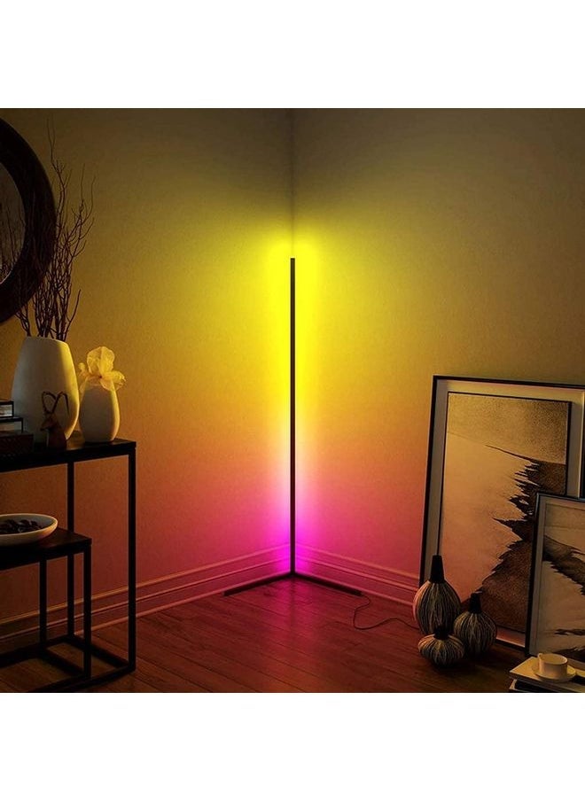 XiuWoo Remote Control RGB LED Corner Floor Lamp Multicolour