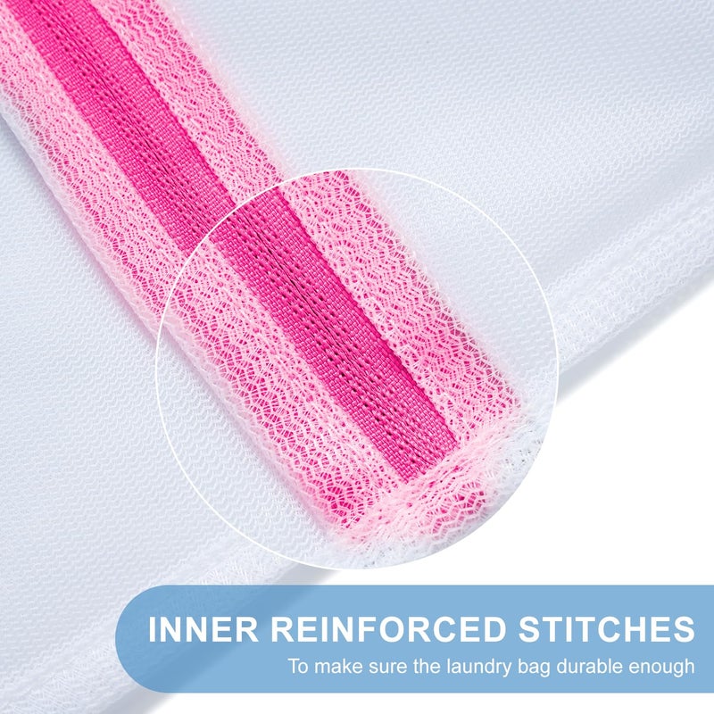 باجيل حقيبة غسيل شبكية من باجيل للملابس الداخلية الحميمة والأطعمة الرقيقة 5 قطع (1Xl 2L 2M) - Image 4