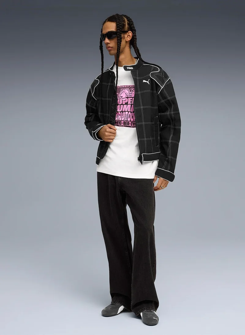 PUMA puma white Graphic Super World Tour Relaxed T-Shirt for Men | Best Price UAE