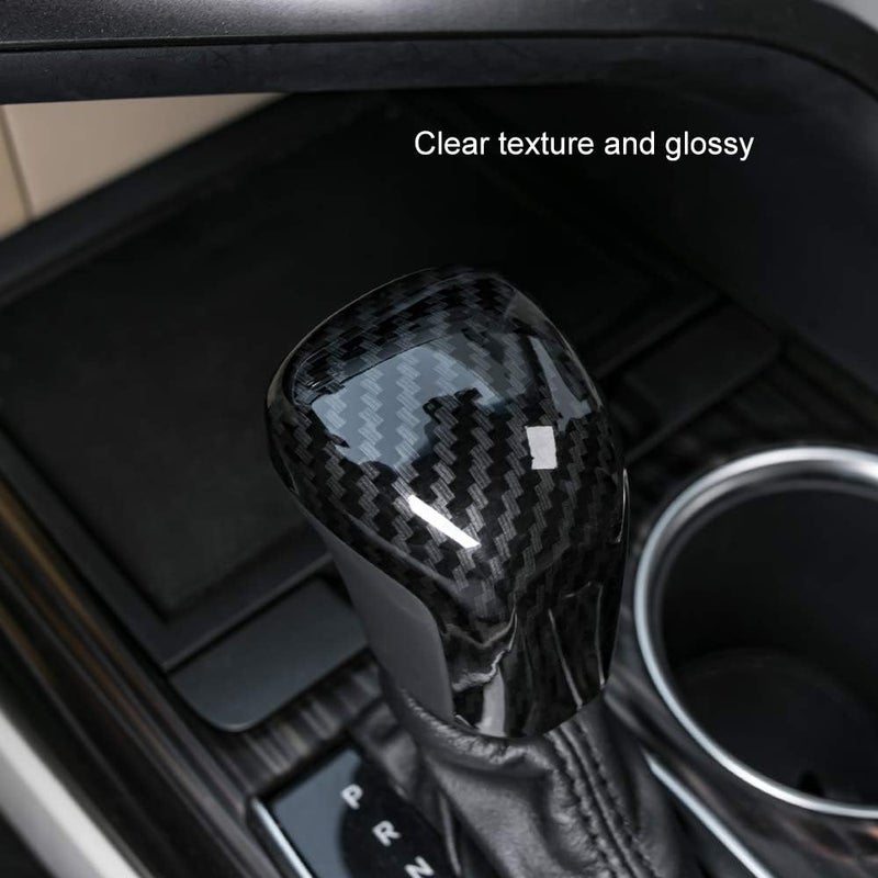 CKE Compatible with Toyota Camry 2026 2025 2024 2023 2022 2021 2020 2019 2018 for Corolla Cross Avalon Accessories Car Gear Shift Knob Cover Trim Protector Cap -Carbon Fiber Style - Image 4