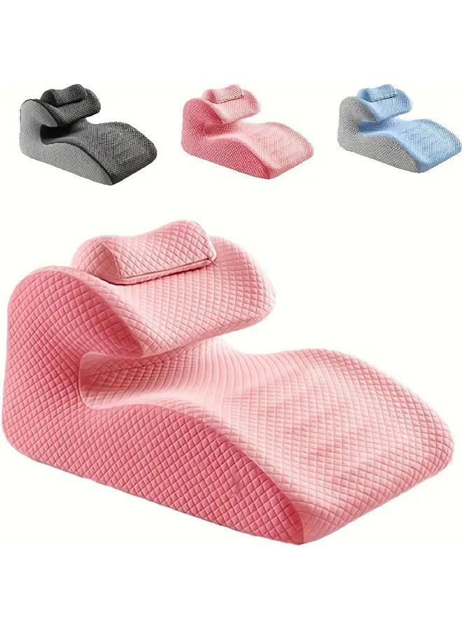 Blue Support Pillow for Couples Intimacy Adjustable Headrest Abdomen Lumbar Back - Image 3