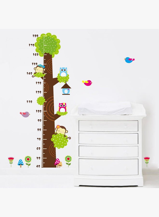 هوميان ملصق جداري بنمط كرتوني لقياس طول النمو بني/أخضر/أزرق 60x90Ø³Ù†ØªÙŠÙ…ØªØ± - Image 3