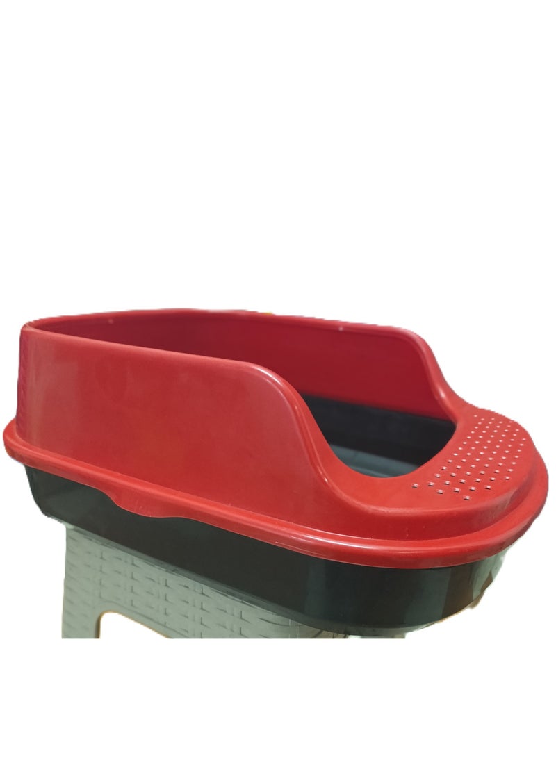 صندوق فضلات قطط فاخر مع مغرفة - Image 1