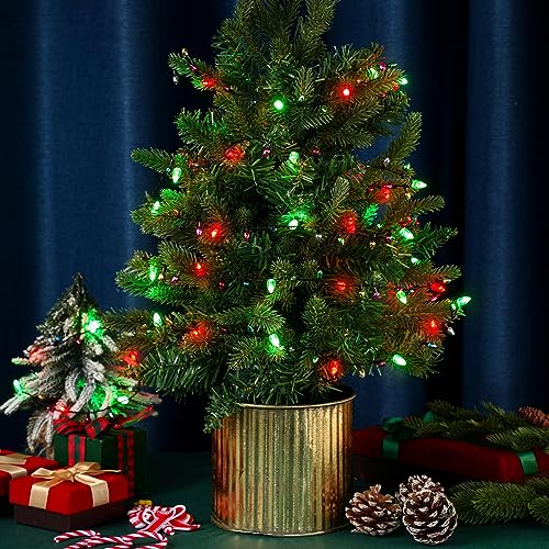 Remuuly 24 Pcs Christmas Light Necklace Bright Light up Bulb Necklace Christmas Jewelry LED Mini Bulbs for Women Men Ugly Party Favors Birthday Xmas Accessories - Image 5