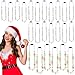 Remuuly 24 Pcs Christmas Light Necklace Bright Light up Bulb Necklace Christmas Jewelry LED Mini Bulbs for Women Men Ugly Party Favors Birthday Xmas Accessories - Image 4