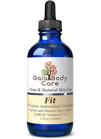Gaia Body Care Organic Vitamin E Oil 75000 IU Body Oil for Dry Skin  Vitamin E Oil for Scars Hair Bath Oil  4 ounces
