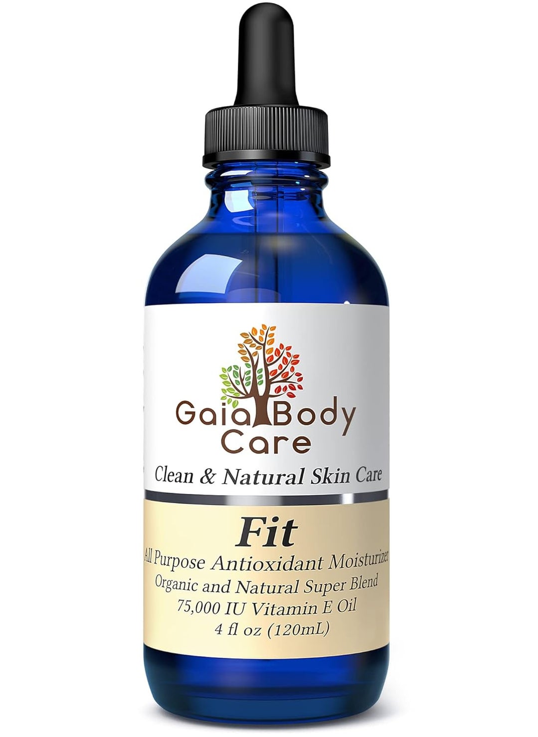 Gaia Body Care Gaia Body Care Organic Vitamin E Oil 75000 IU Body Oil for Dry Skin  Vitamin E Oil for Scars Hair Bath Oil  4 ounces 