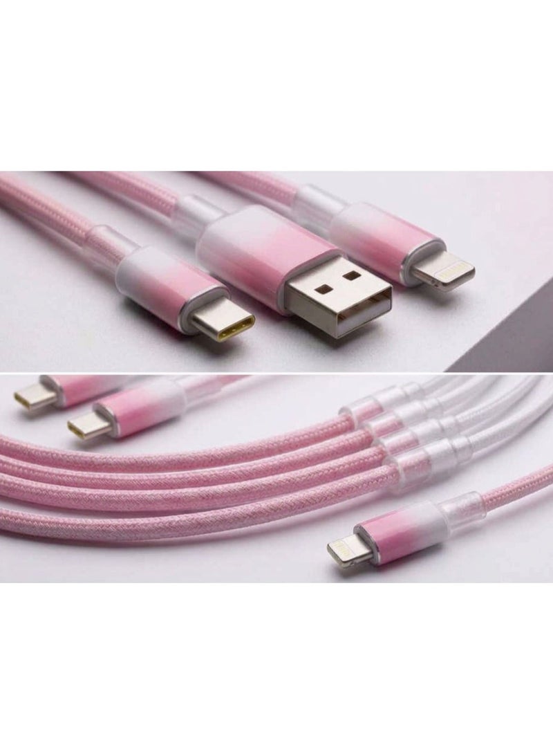 كابل شحن سريع 3 في 1 من USB-A إلى Type-C / Lightning / Micro USB - Image 5