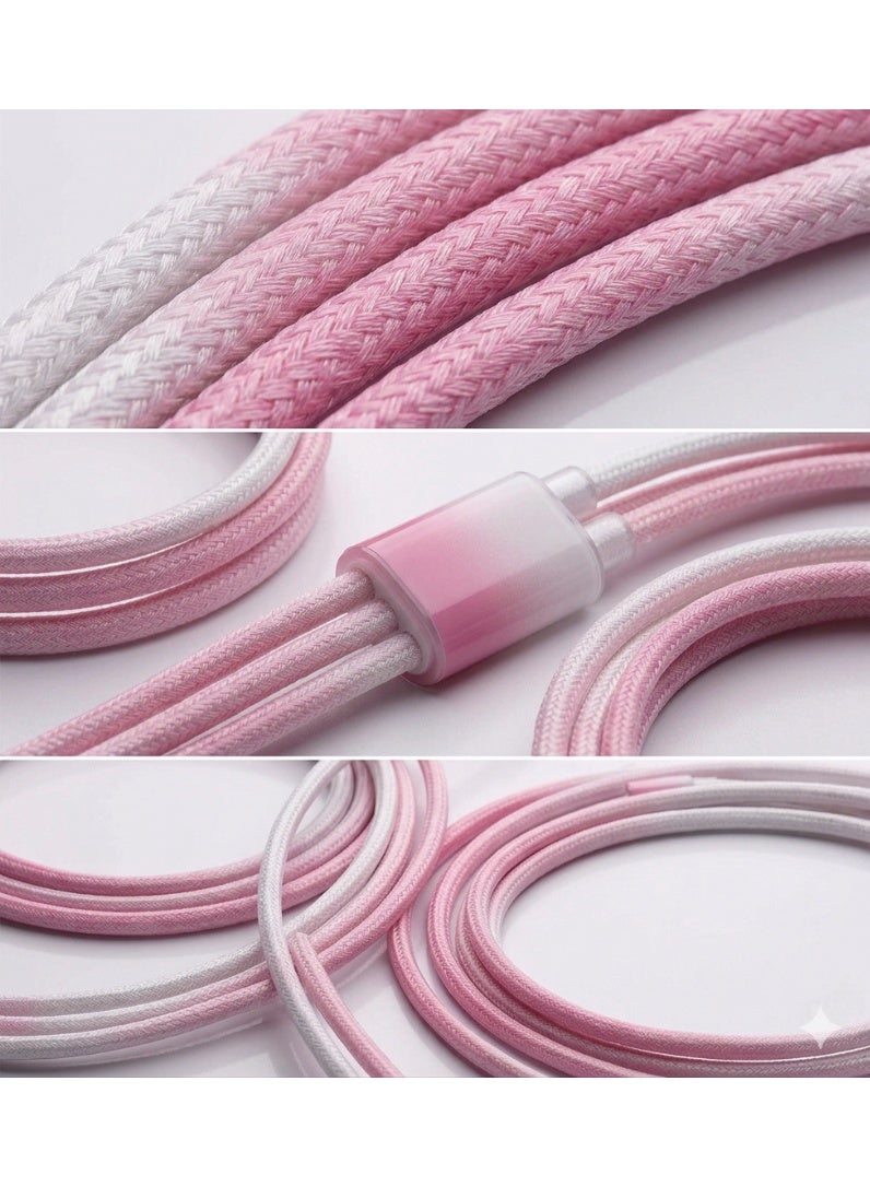 كابل شحن سريع 3 في 1 من USB-A إلى Type-C / Lightning / Micro USB - Image 3