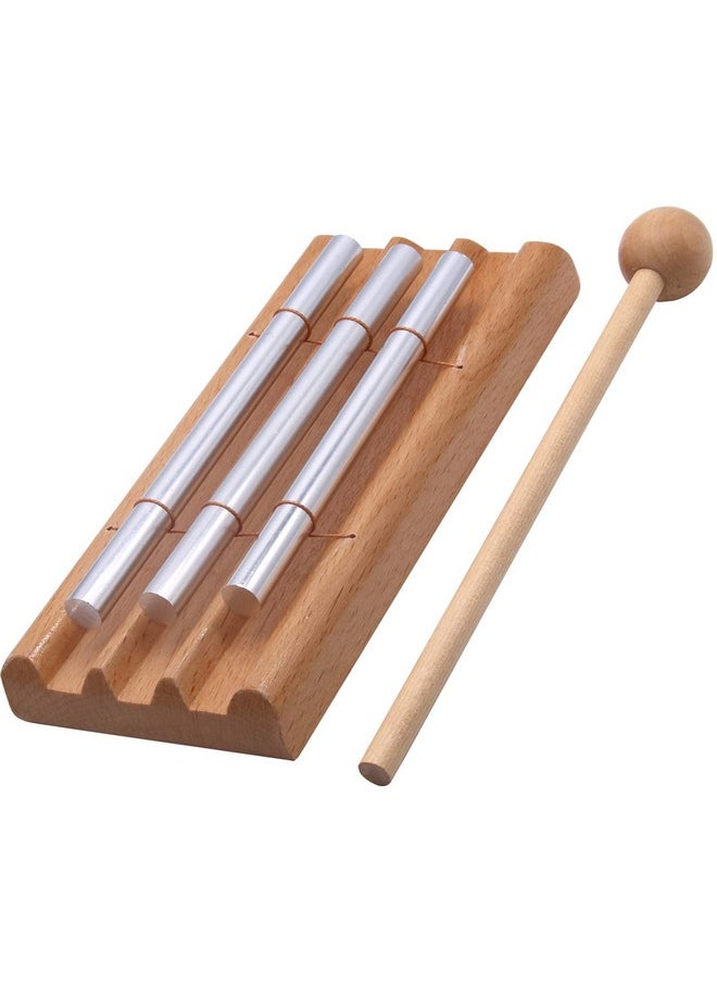 EHOME Meditation Chimes, Mindfulness Trio Hand Bell, Music Classroom Supplies Teacher Tools, Percussion Instrument Reminder With Mallet Storage Bag For Prayer Yoga Eastern Energies Music Gift  - Image 1