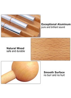 EHOME Meditation Chimes, Mindfulness Trio Hand Bell, Music Classroom Supplies Teacher Tools, Percussion Instrument Reminder With Mallet Storage Bag For Prayer Yoga Eastern Energies Music Gift  - Image 2