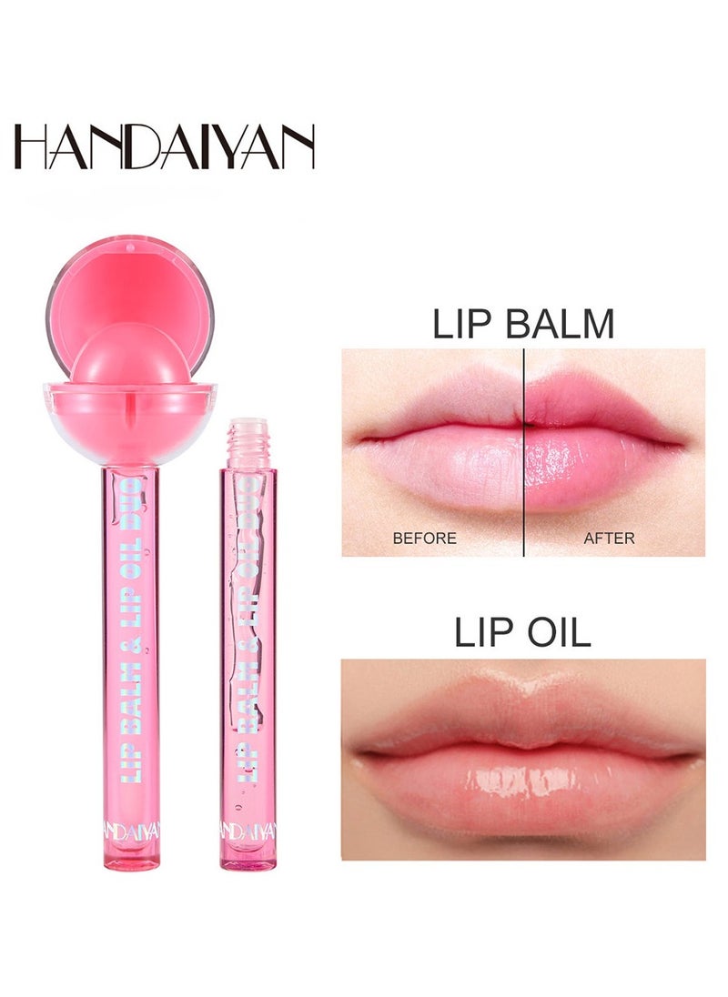 Handaiyan - 2 IN 1 Lip Balm and Lip Oil Duo - Image 1