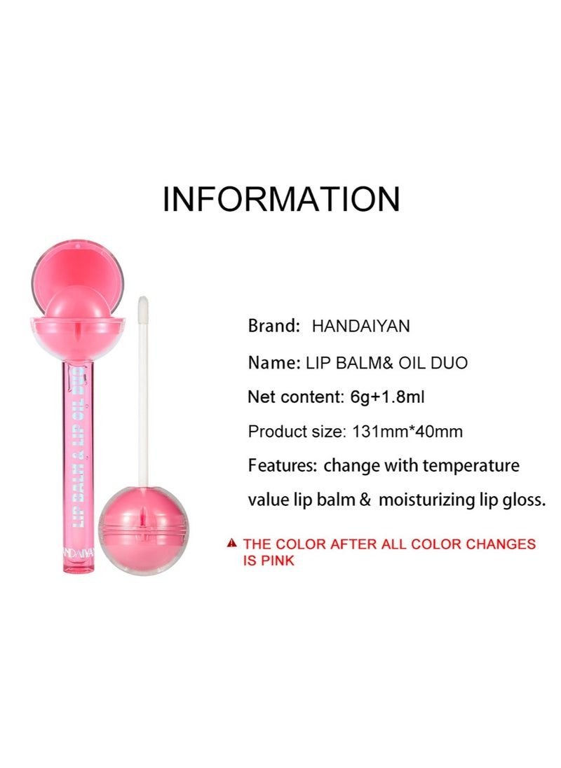 Handaiyan - 2 IN 1 Lip Balm and Lip Oil Duo - Image 1