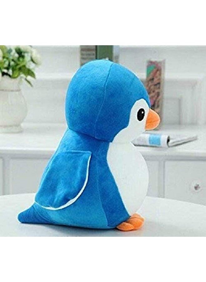 CLICK4DEAL - CLICK4DEAL Penguin Soft Toy 18cm,Cute Plush Kids Animal (Penguin 18 cm) (Blue) - Image 1