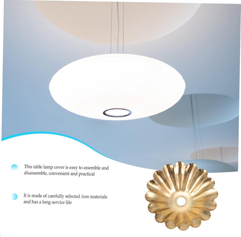 Gadpiparty 6pcs Chrysanthemum Design Lamp Cover for Chandelier and Ceiling Fixtures Easy to Install Durable Construction Decorative Table Lamp Gasket for Home Lighting - Image 4