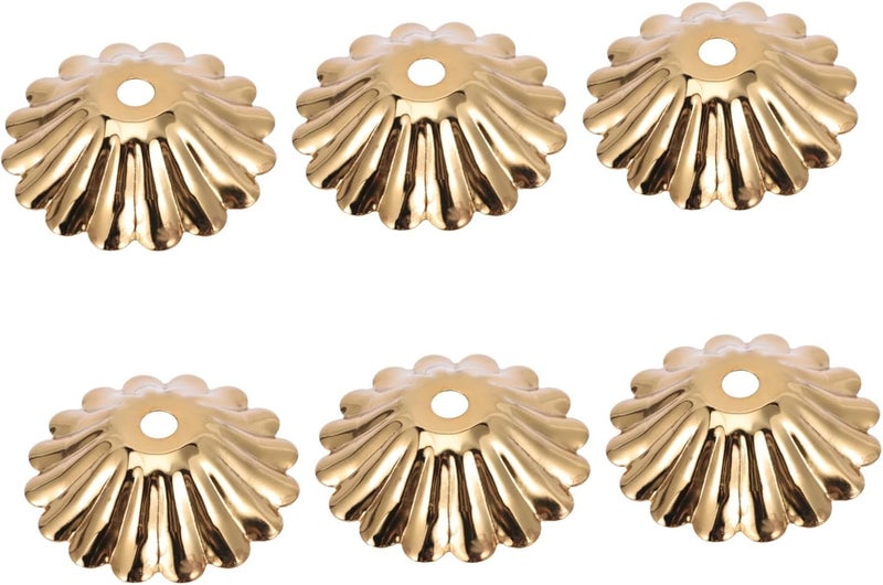 Gadpiparty 6pcs Chrysanthemum Design Lamp Cover for Chandelier and Ceiling Fixtures Easy to Install Durable Construction Decorative Table Lamp Gasket for Home Lighting - Image 1