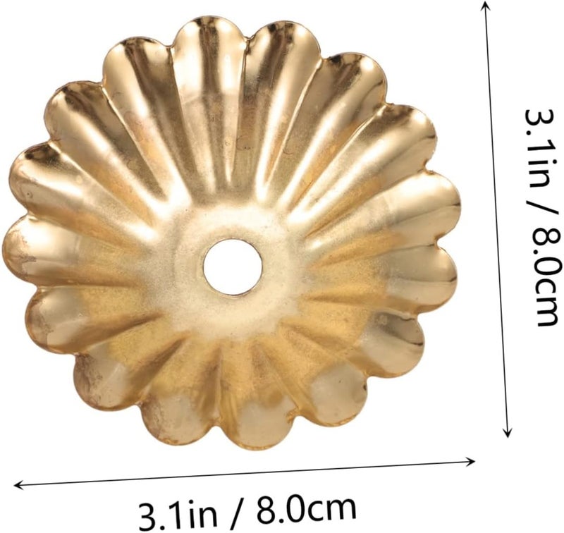 Gadpiparty 6pcs Chrysanthemum Design Lamp Cover for Chandelier and Ceiling Fixtures Easy to Install Durable Construction Decorative Table Lamp Gasket for Home Lighting - Image 5