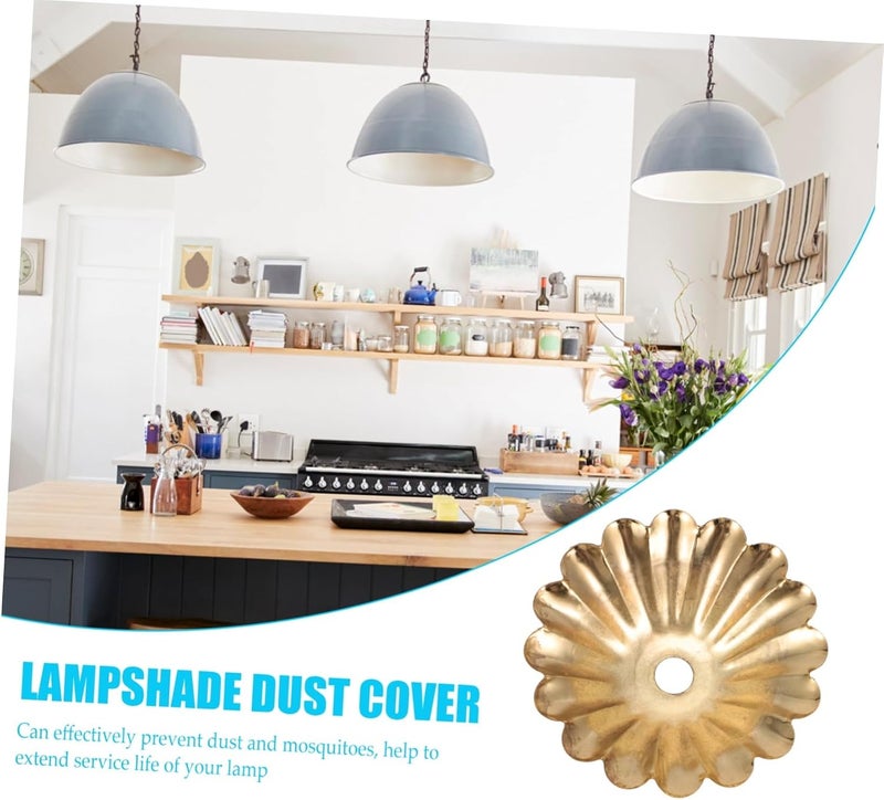 Gadpiparty 6pcs Chrysanthemum Design Lamp Cover for Chandelier and Ceiling Fixtures Easy to Install Durable Construction Decorative Table Lamp Gasket for Home Lighting - Image 2
