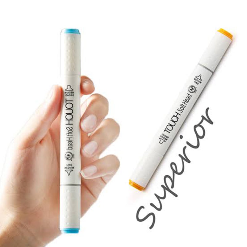 Superior Touch Soft Head Marker With 2 Head, Marigold 24 - Image 1