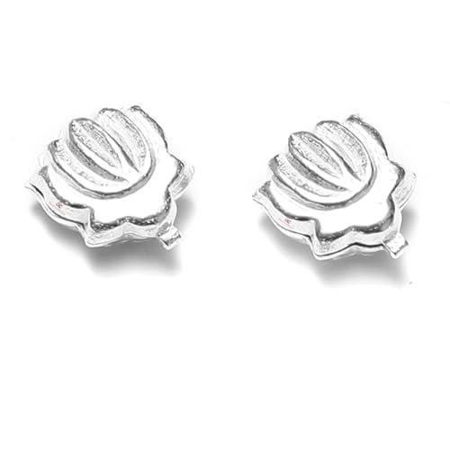 DHRUVS COLLECTION 925 Silver Lotus Flower, Chandi Ka Kamal for Pooja, Home Decor, Temple Decoration & Gifting Purpose - Pack of 2 - Image 2