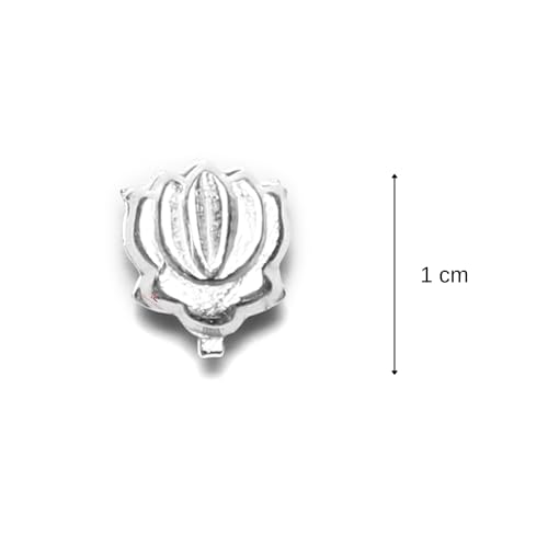 DHRUVS COLLECTION 925 Silver Lotus Flower, Chandi Ka Kamal for Pooja, Home Decor, Temple Decoration & Gifting Purpose - Pack of 2 - Image 3