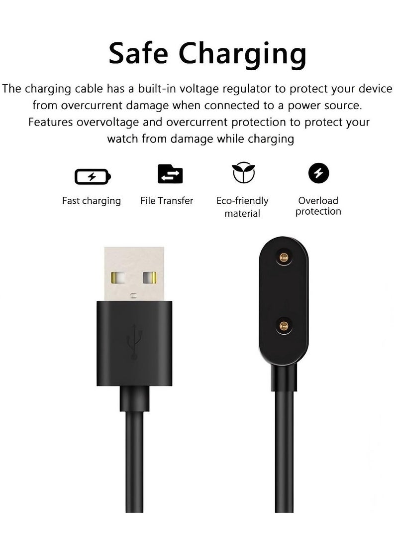 1M USB Charging Cable for Huawei Watch Fit 3/Huawei Watch Fit 2/Huawei Band 9/Huawei Band 8/Huawei Band 7/Huawei Band 6/Huawei Band 6 Pro/Honor Band 9/Honor Band 8/Honor Band 7/Honor Band 6/Honor Band 6 pro,Smart Watch Accessories Dock Charger Adapter Cable White - Image 5