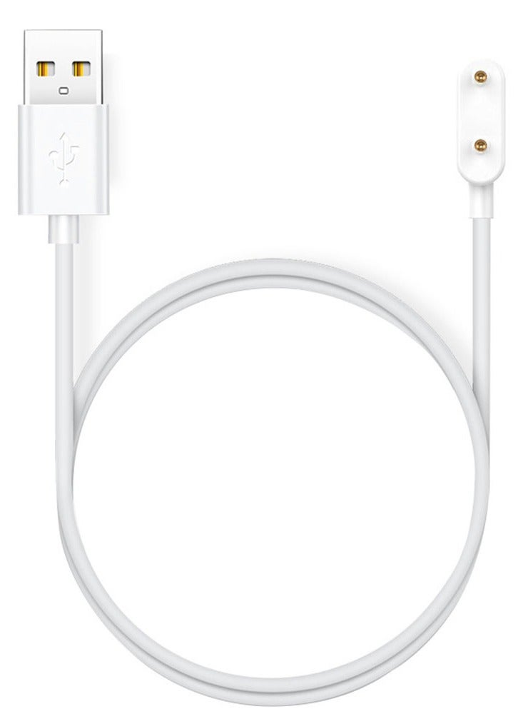 1M USB Charging Cable for Huawei Watch Fit 3/Huawei Watch Fit 2/Huawei Band 9/Huawei Band 8/Huawei Band 7/Huawei Band 6/Huawei Band 6 Pro/Honor Band 9/Honor Band 8/Honor Band 7/Honor Band 6/Honor Band 6 pro,Smart Watch Accessories Dock Charger Adapter Cable White - Image 1