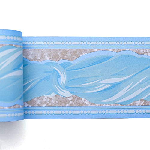 Livelynine Transparent Flower Wallpaper Border Stick and Peel Window Floral Wallpaper Borders for Bedrooms Bathrooms Lace Wall Decals for Kitchen Laundry Window Decals Mirror Frame Border 4in x32.8 ft - Image 1